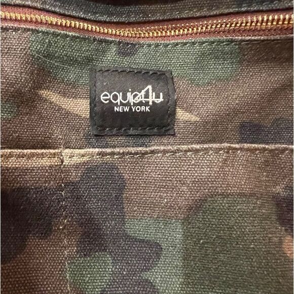 Equipt4u New York Camo Bag Tote “F” Monogramed in Orange/Excellent Condition - Picture 8 of 11